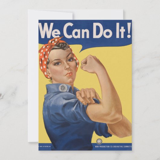 Klassieke patriottische Rosie the Riveter, We Can  (Voorkant)
