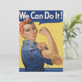 Klassieke patriottische Rosie the Riveter, We Can  (Staand voorkant)