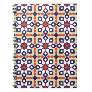 Klassieke patroonvormer, naadloos geometrisch patr notitieboek