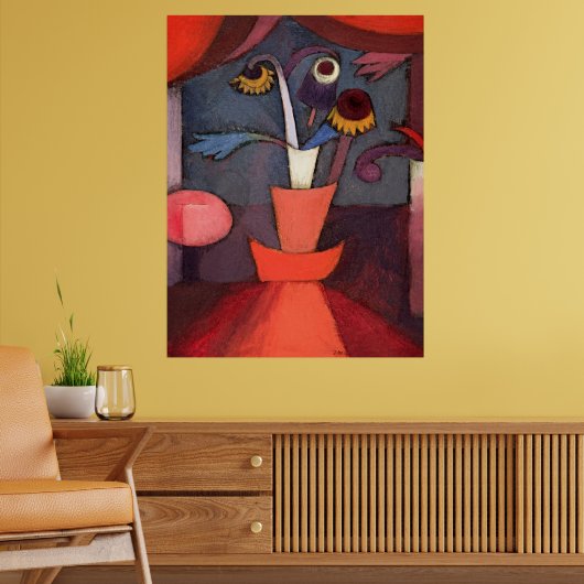 Klassieke Paul Klee - Abstracte Bloemposter Poster (Woonkamer 2)