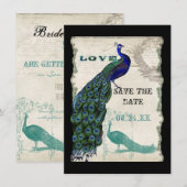 Klassieke Pauw 5 - Save the Date (Voorkant / Achterkant)