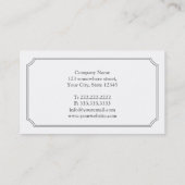 Klassieke Pearl White Film Editor Visitekaartje (Achterkant)