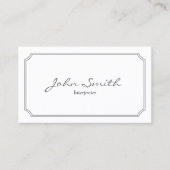 Klassieke Pearl White Interpreter Visitekaartje (Voorkant)