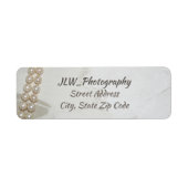 Klassieke Pearls Retouradreslabels Etiket (Voorkant)