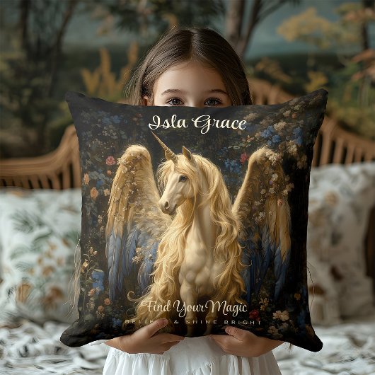 Klassieke Pegasus Eenhoorn Bos Fantasy Eenhoorn Kussen