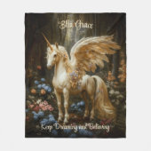 Klassieke  Pegasus Vleugelpaard Eenhoorn Fleece Deken (Voorkant)