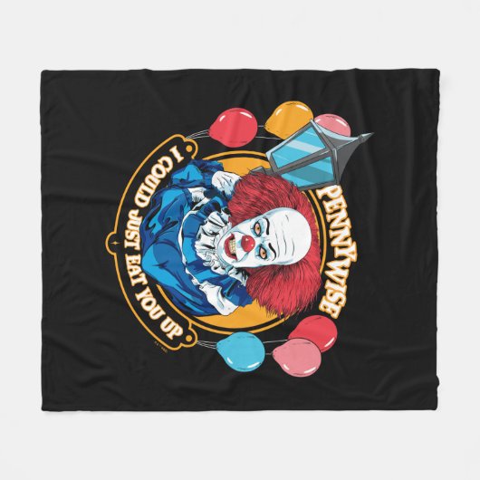 Klassieke Pennywise - Ik zou je gewoon kunnen opet Fleece Deken (Voorkant (Horizontaal))