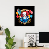 Klassieke Pennywise - Ik zou je gewoon kunnen opet Poster (Thuiskantoor)
