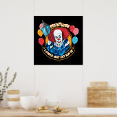 Klassieke Pennywise - Ik zou je gewoon kunnen opet Poster (Keuken)