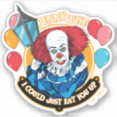 Klassieke Pennywise - Ik zou je gewoon kunnen opet Sticker (Voorkant)