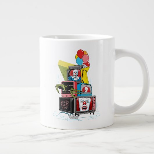 Klassieke Pennywise TV Stack - You'll Float Too Grote Koffiekop (Rechts)