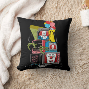 Klassieke Pennywise TV Stack - You'll Float Too Kussen