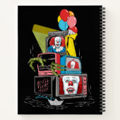Klassieke Pennywise TV Stack - You'll Float Too Notitieboek (Achterkant)