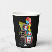 Klassieke Pennywise TV Stack - You'll Float Too Papieren Bekers (Achterkant)