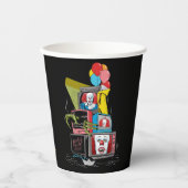 Klassieke Pennywise TV Stack - You'll Float Too Papieren Bekers (Voorkant)