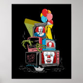 Klassieke Pennywise TV Stack - You'll Float Too Poster (Voorkant)