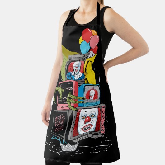 Klassieke Pennywise TV Stack - You'll Float Too Schort (Insitu)