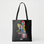 Klassieke Pennywise TV Stack - You'll Float Too Tote Bag (Voorkant)