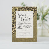 Klassieke penseelstreken van de Druk van de Leopar Kaart (Staand voorkant)