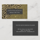 Klassieke penseelstreken van de Druk van de Leopar Visitekaartje (Voorkant / Achterkant)