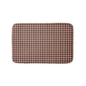 Klassieke Pepita Houndstooth Pattern Black Peach Badmat (Voorkant)