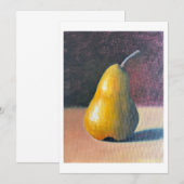 Klassieke peren bedankkaart (Voorkant / Achterkant)