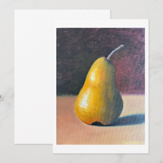 Klassieke peren bedankkaart (Voorkant / Achterkant)