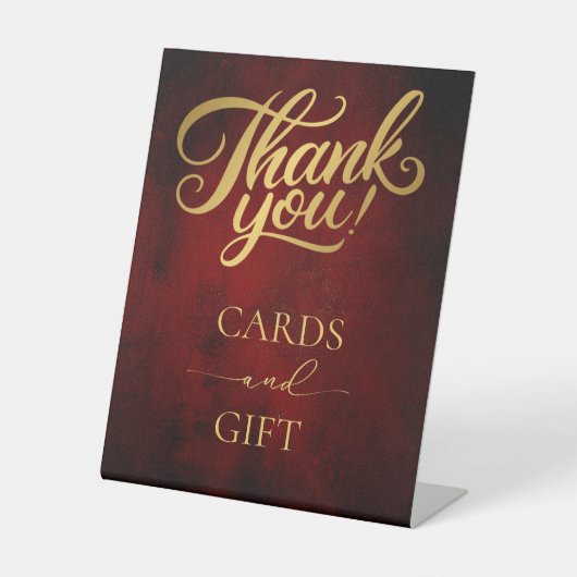 Klassieke  perkament ,Trouwkaarten & geschenken Reclamebord Met Voetstuk (Voorkant)