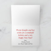 Klassieke persoonlijke kerstKaart Feestdagen Kaart (Binnen)