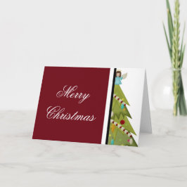 Klassieke persoonlijke kerstKaart Feestdagen Kaart