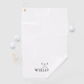 Klassieke persoonlijke naam Golf Clubs Golfhanddoek (Insitu)