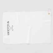 Klassieke persoonlijke naam Golf Clubs Golfhanddoek (Horizontaal)