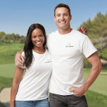 Klassieke persoonlijke naam Golf Clubs T-shirt<br><div class="desc">Pas de naam in klassieke typografie aan om een uniek golfgeschenk te creëer en in het belang van elke golfer. Ontworpen door: Familienaam Thisnotme©,  klassieke typografie,  uitvoerend directeur</div>