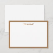 Klassieke Persoonlijke Platte Notitiekaart Notitiekaartje (Voorkant / Achterkant)