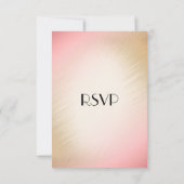 Klassieke perzik RSVP met menu keuze (Achterkant)