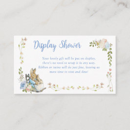 Klassieke Peter de Konijn Twins Display Douche Informatiekaartje