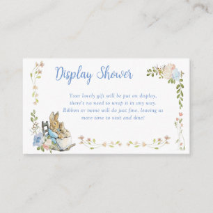 Klassieke Peter de Konijn Twins Display Douche Informatiekaartje