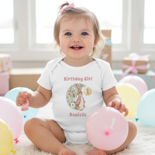 Klassieke Peter de Konijn Verjaardag Romper