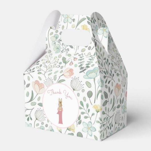 Klassieke Peter het Konijn Beatrix Potter Verjaard Bedankdoosjes (Achterkant)