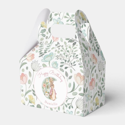Klassieke Peter het Konijn Beatrix Potter Verjaard Bedankdoosjes (Voorkant Zijde)