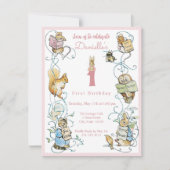 Klassieke Peter het Konijn Beatrix Potter Verjaard Kaart (Voorkant)