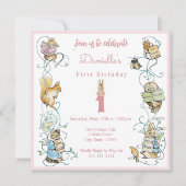 Klassieke Peter het Konijn Beatrix Potter Verjaard Kaart (Voorkant)