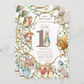 Klassieke Peter het Konijn Beatrix Potter Verjaard Kaart (Voorkant / Achterkant)