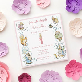 Klassieke Peter het Konijn Beatrix Potter Verjaard Kaart