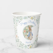 Klassieke Peter het Konijn Beatrix Potter Verjaard Papieren Bekers (Achterkant)