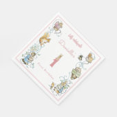 Klassieke Peter het Konijn Beatrix Potter Verjaard Servet (Hoek)