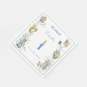 Klassieke Peter het Konijn Beatrix Potter Verjaard Servet (Hoek)