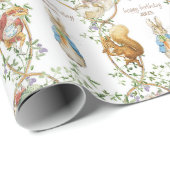Klassieke Peter het Konijn Verjaardag Cadeaupapier (Rol Hoek)