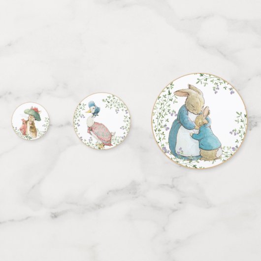 Klassieke Peter het Konijn Verjaardag Confetti (Voorkanten)