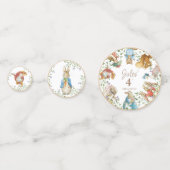 Klassieke Peter het Konijn Verjaardag Confetti (Achterkanten)